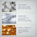 Maitinamojo kondicionieriaus pagrindiniai ingredientai: šilko proteinai, amodimethicone, biotinas